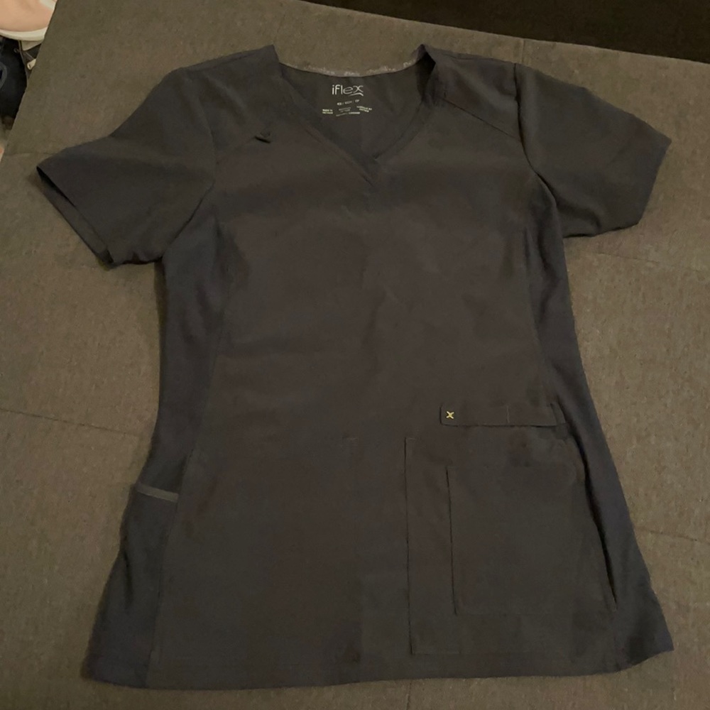 Grey scrub top